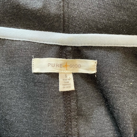 ANTHROPOLOGIE Pure + Good Tara Zip Up Grey Hooded Sweater small - Picture 6 of 7